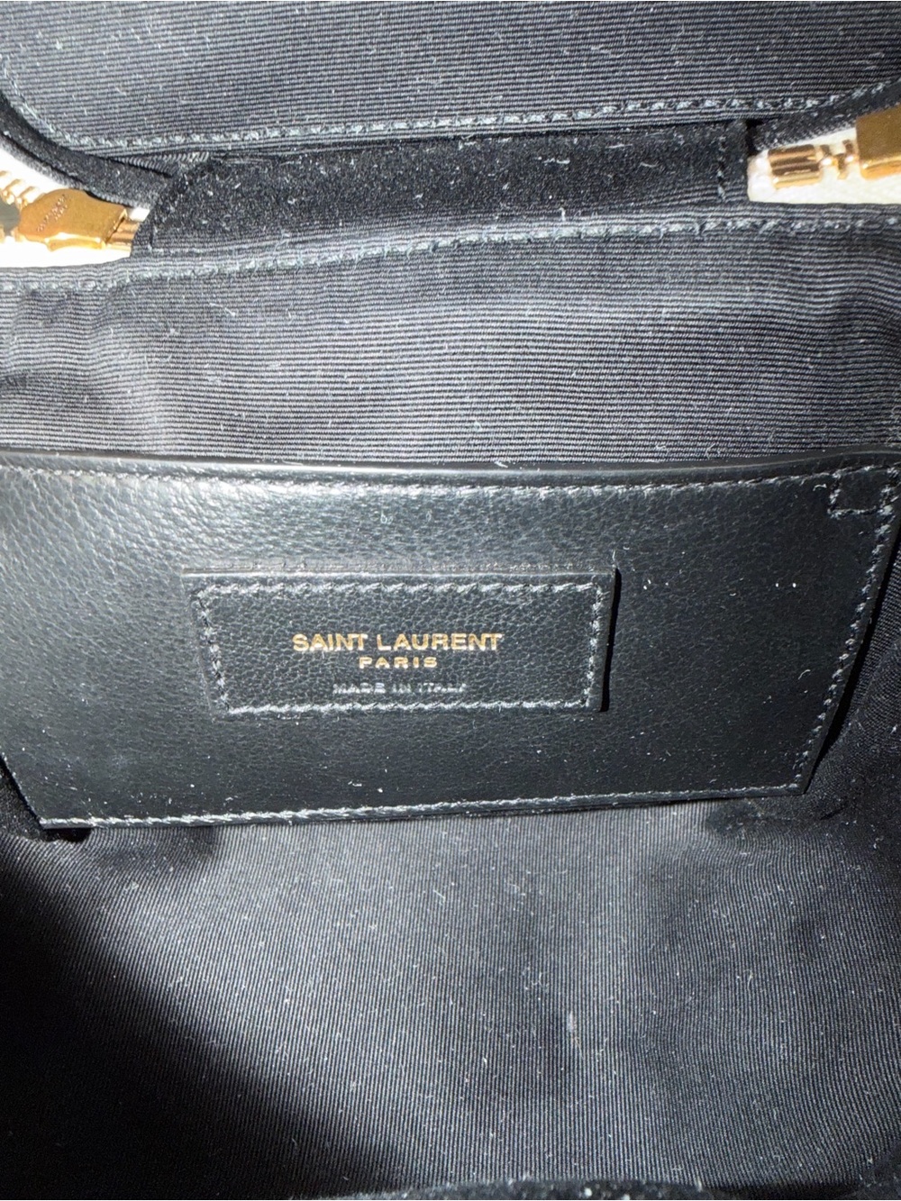 Saint Laurent Cream Quilted Crossbody Camera Bag with Gold Hardware - Picture 9 of 10